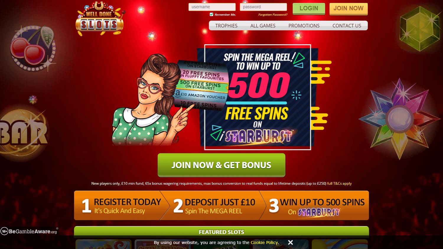 well_done_slots_casino_homepage_desktop