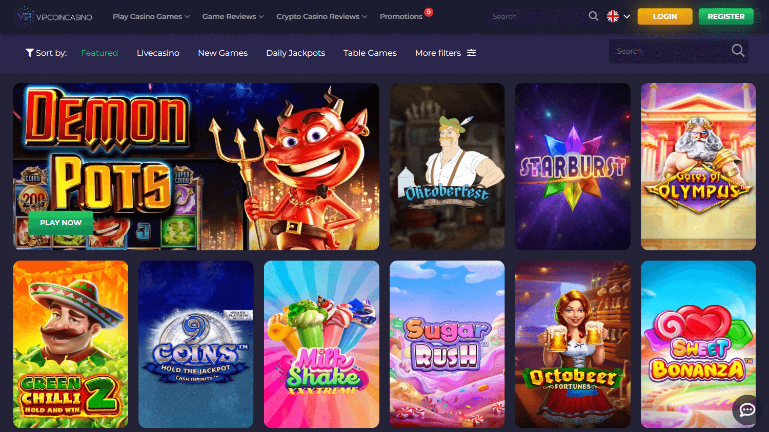vipcoin_casino_homepage_desktop