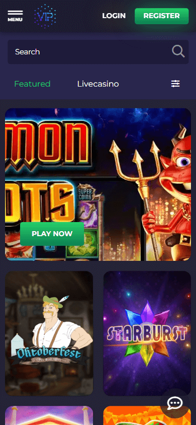 vipcoin_casino_homepage_mobile