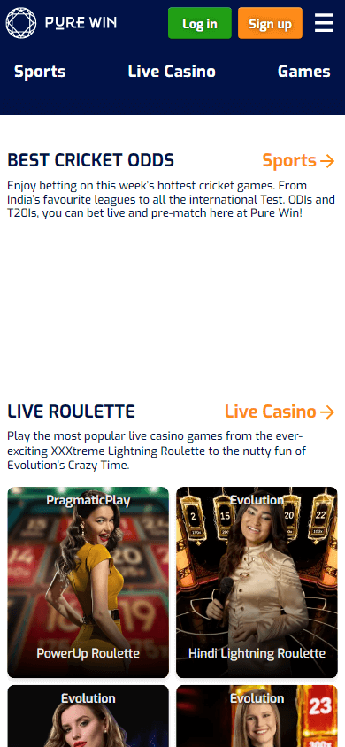 purewin_casino_homepage_mobile