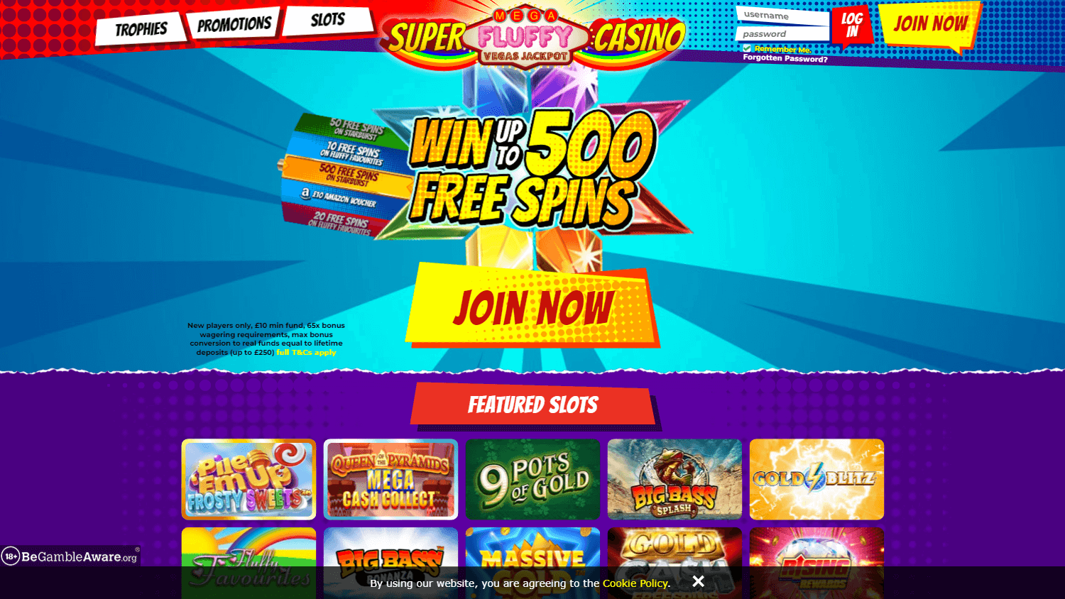 super_mega_fluffy_rainbow_vegas_jackpot_casino_homepage_desktop