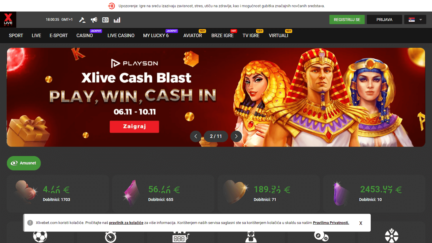 xlivebet_casino_homepage_desktop