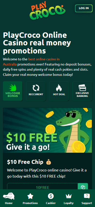 Playcroco Casino Promotions