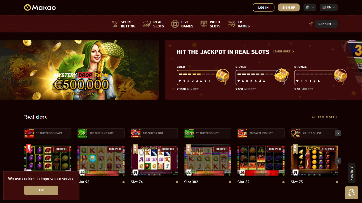 makao_casino_homepage_desktop