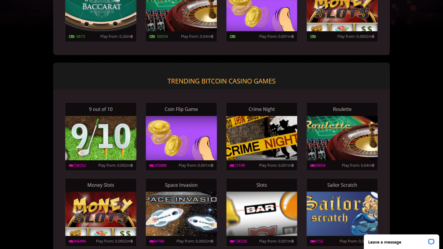 playbitcoingames_casino_homepage_desktop