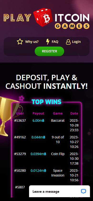 playbitcoingames_casino_homepage_mobile