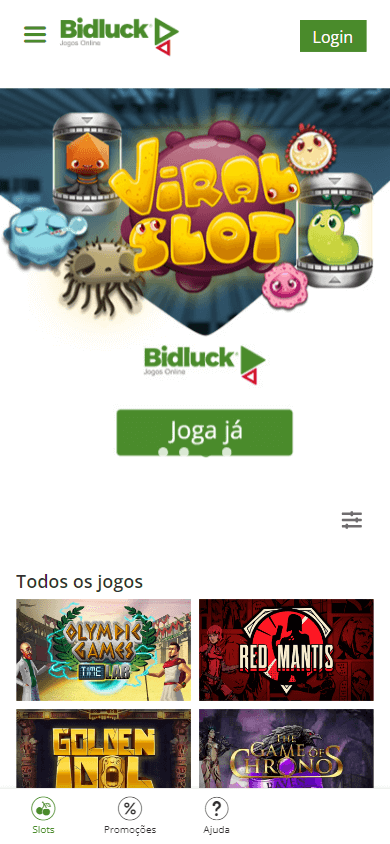 bidluck_casino_homepage_mobile