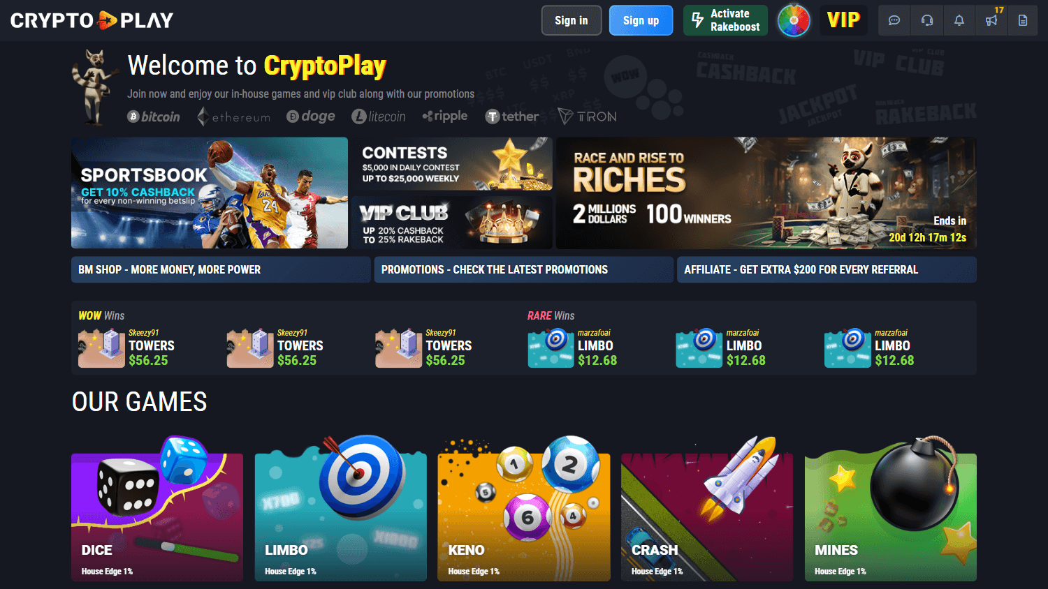 cryptoplay_casino_homepage_desktop