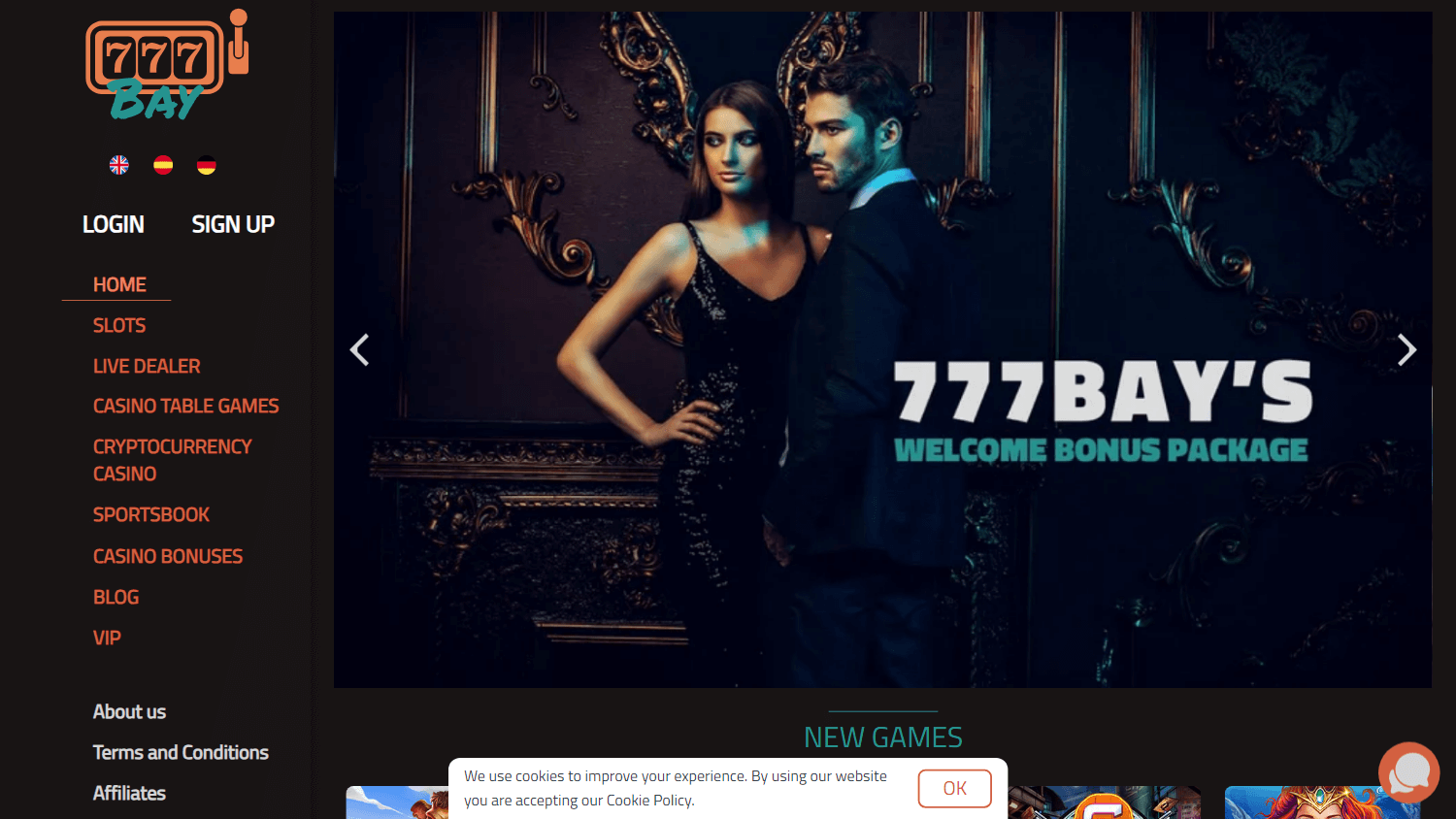 777bay_casino_homepage_desktop