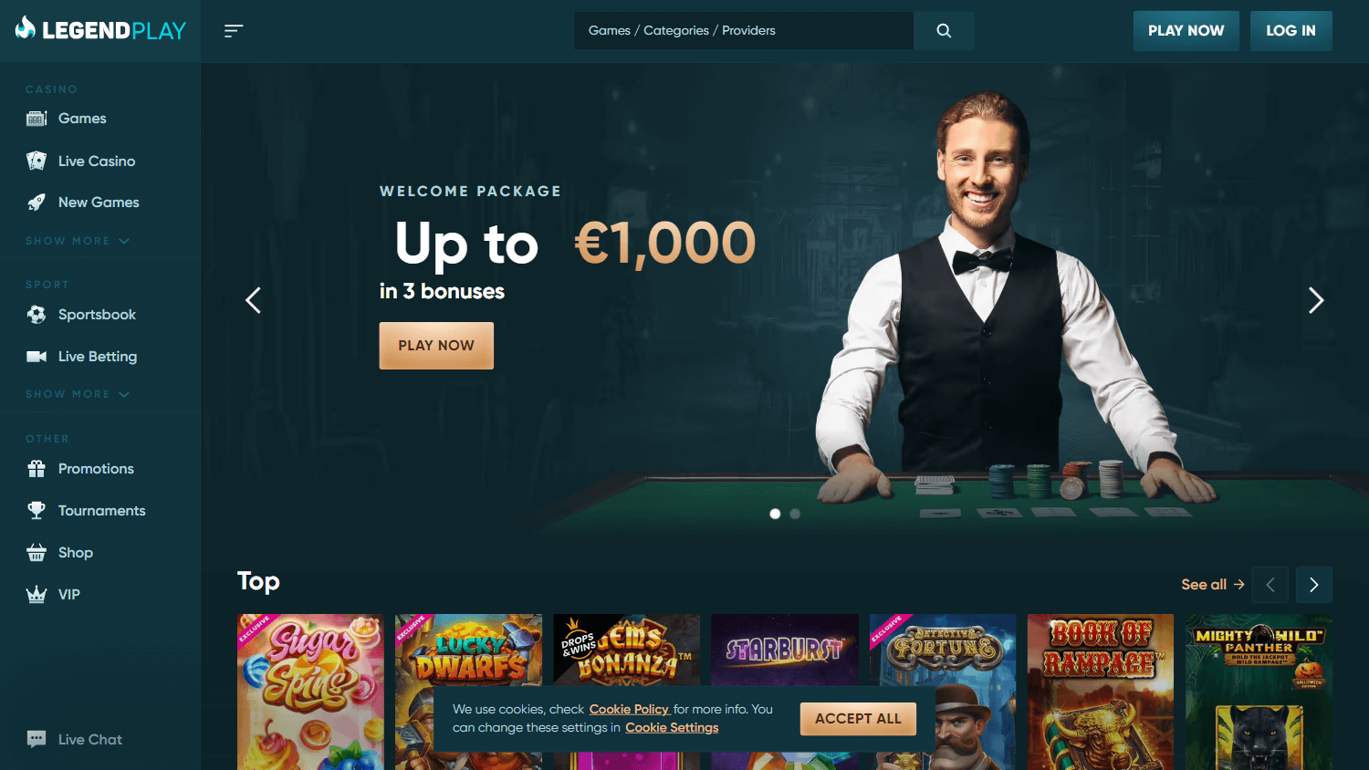 legendplay_casino_homepage_desktop
