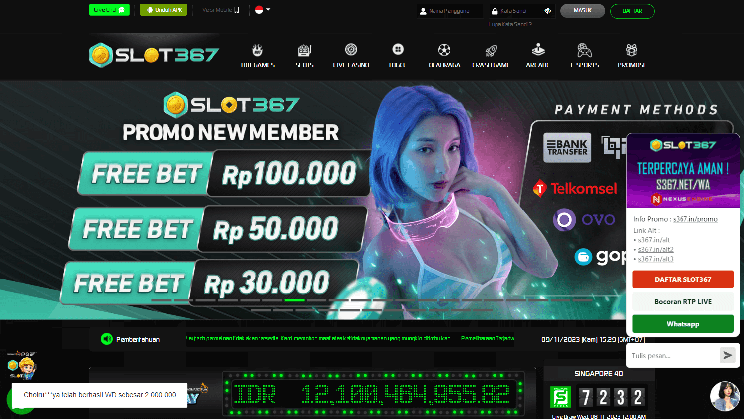 slot367_casino_homepage_desktop