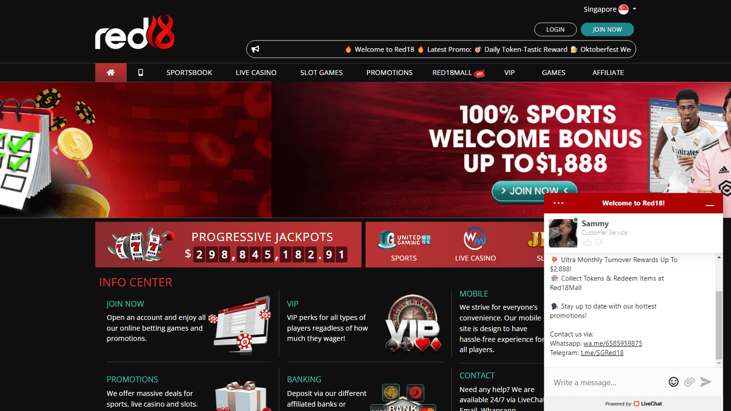red18_casino_homepage_desktop