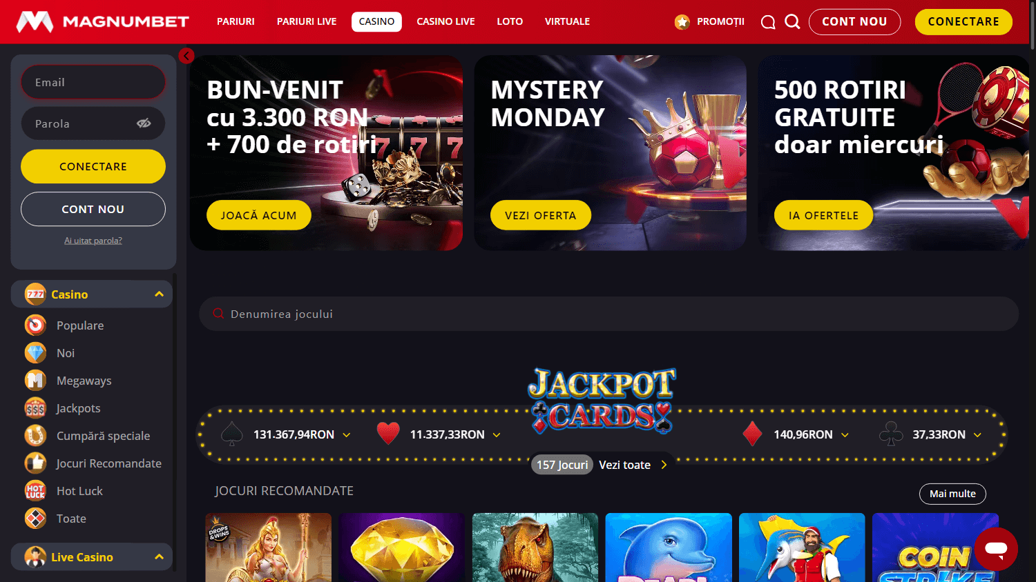 magnumbet_casino_homepage_desktop