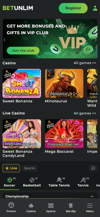 betunlim_casino_homepage_mobile