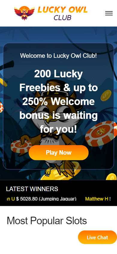 lucky_owl_club_casino_homepage_mobile