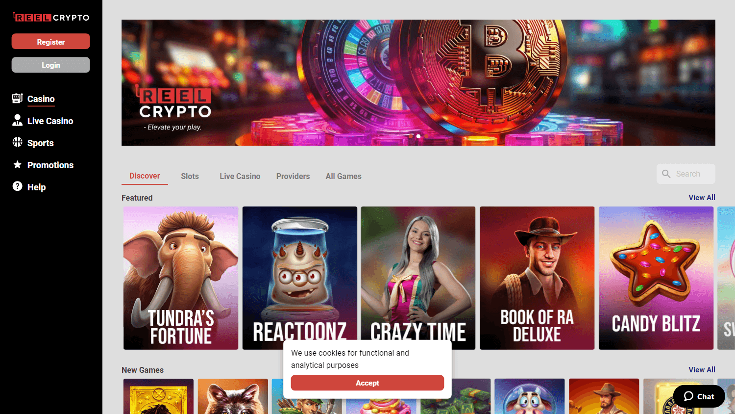 reel_crypto_casino_homepage_desktop
