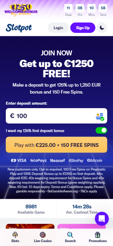 slotpot_casino_homepage_mobile