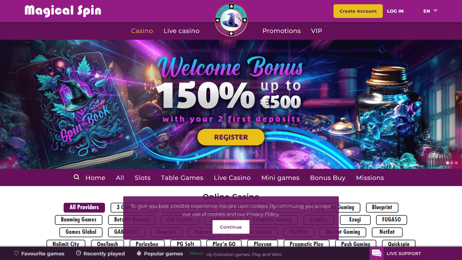 magical_spin_casino_homepage_desktop