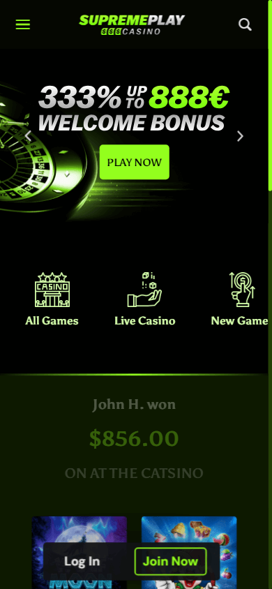 supremeplay_casino_homepage_mobile