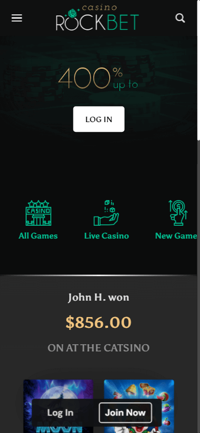 rockbet_casino_homepage_mobile