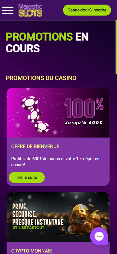 plus grand Majestic Casino bonus d'anniversaire promotion en France