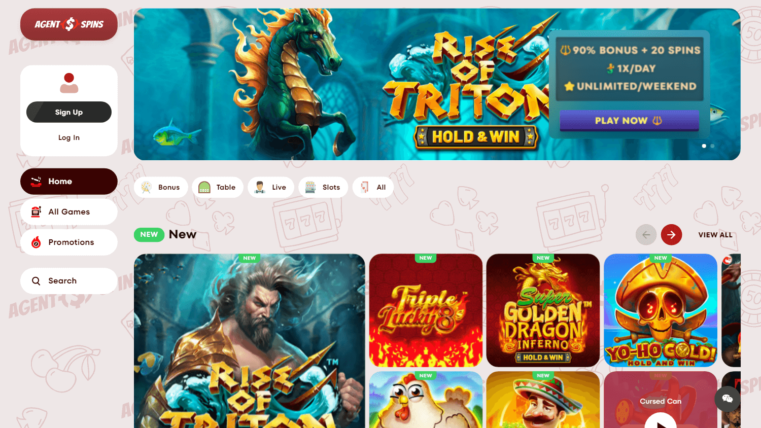 agent_spins_casino_homepage_desktop