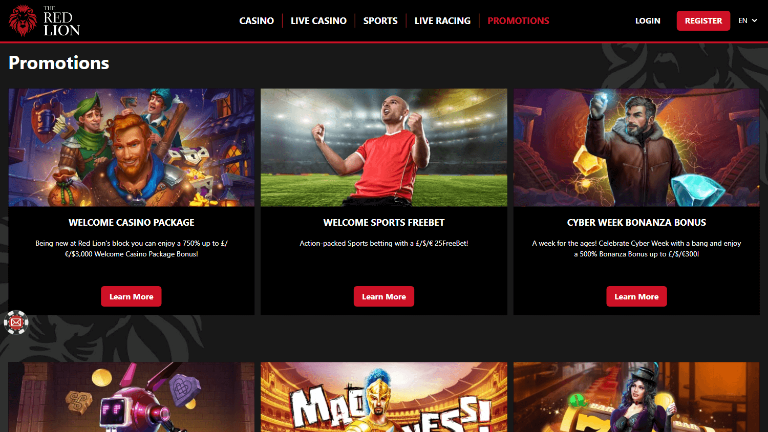 Redlioncasino UK Casino Review