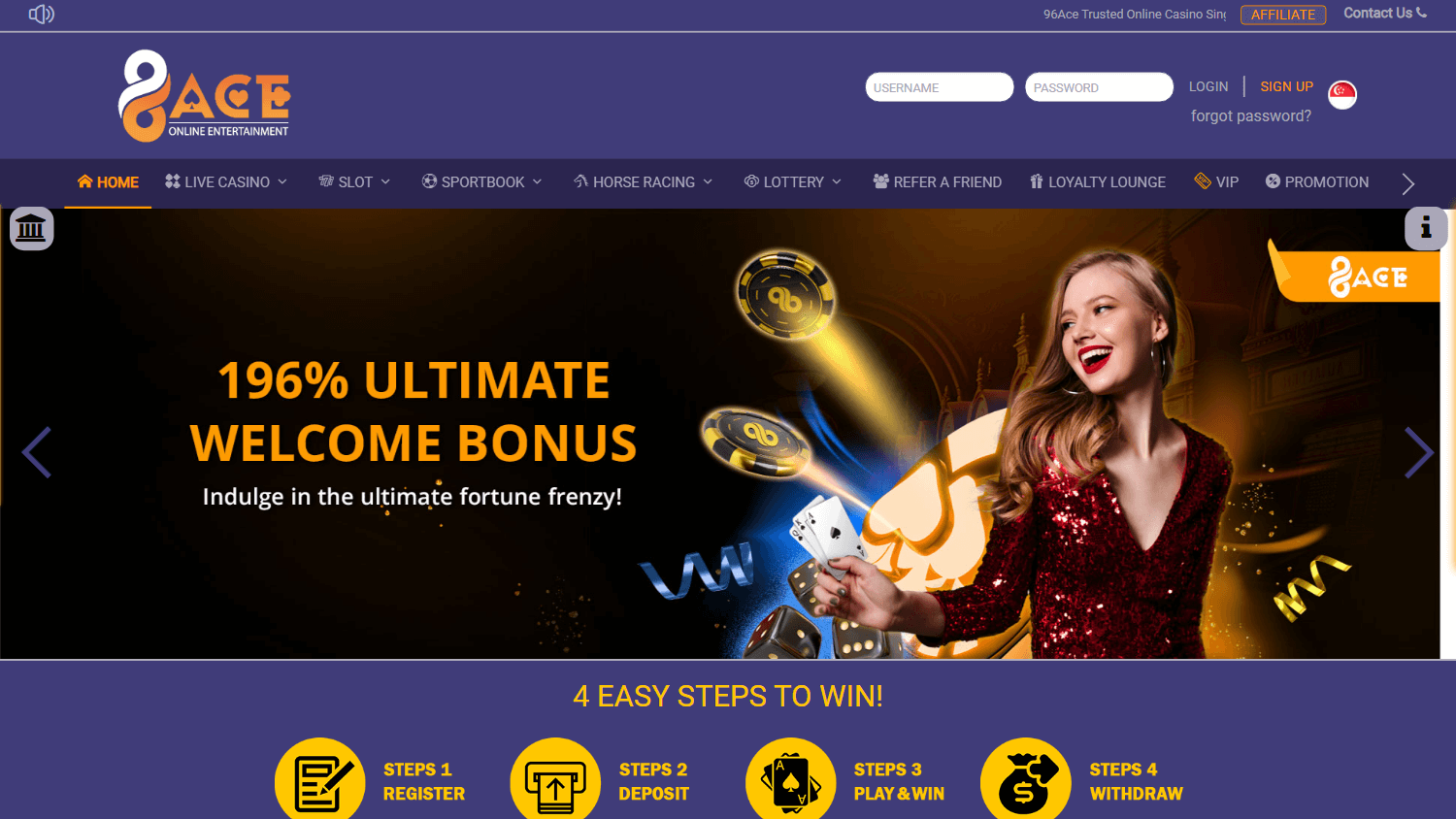 96ace_casino_homepage_desktop