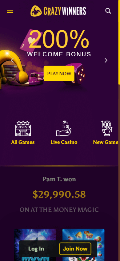 crazywinners_casino_homepage_mobile