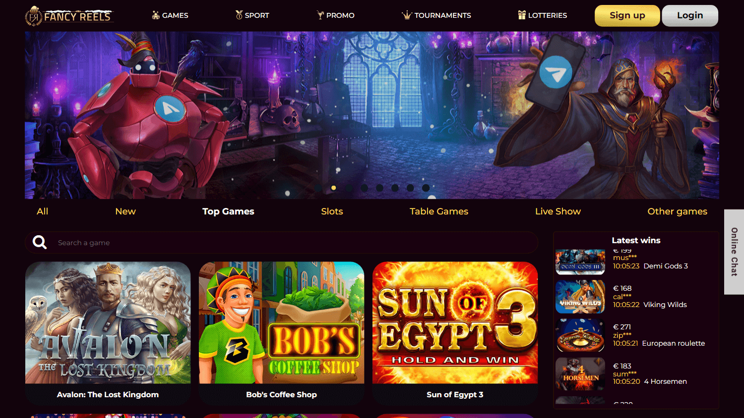 fancy_reels_casino_homepage_desktop