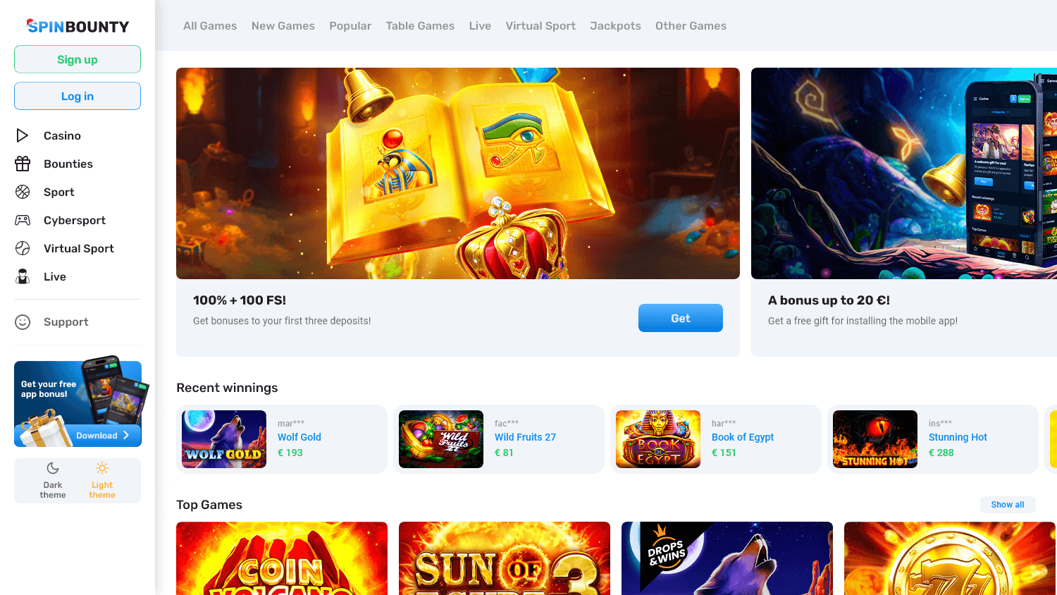spinbounty_casino_homepage_desktop