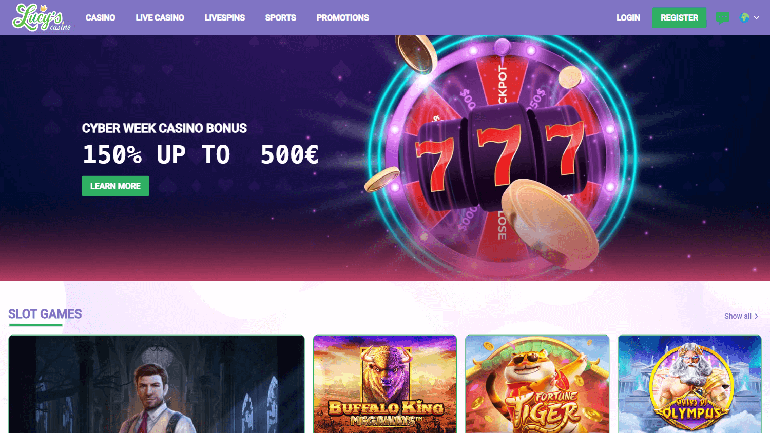 lucy's_casino_homepage_desktop