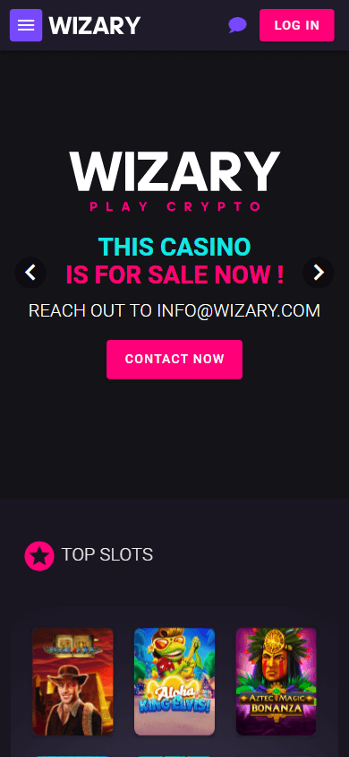 wizary_casino_homepage_mobile