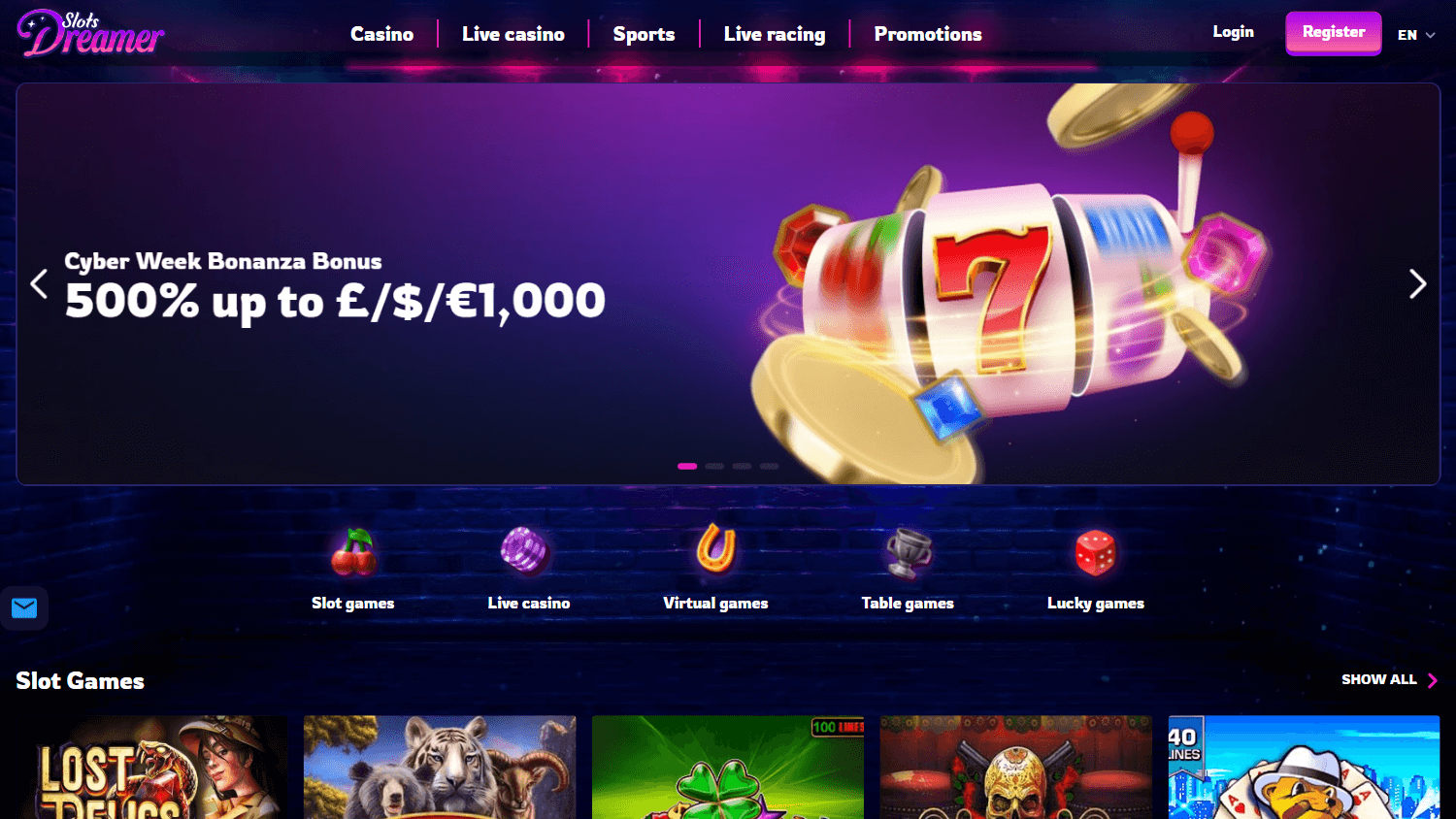 slots_dreamer_casino_homepage_desktop