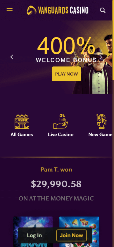 vanguards_casino_homepage_mobile