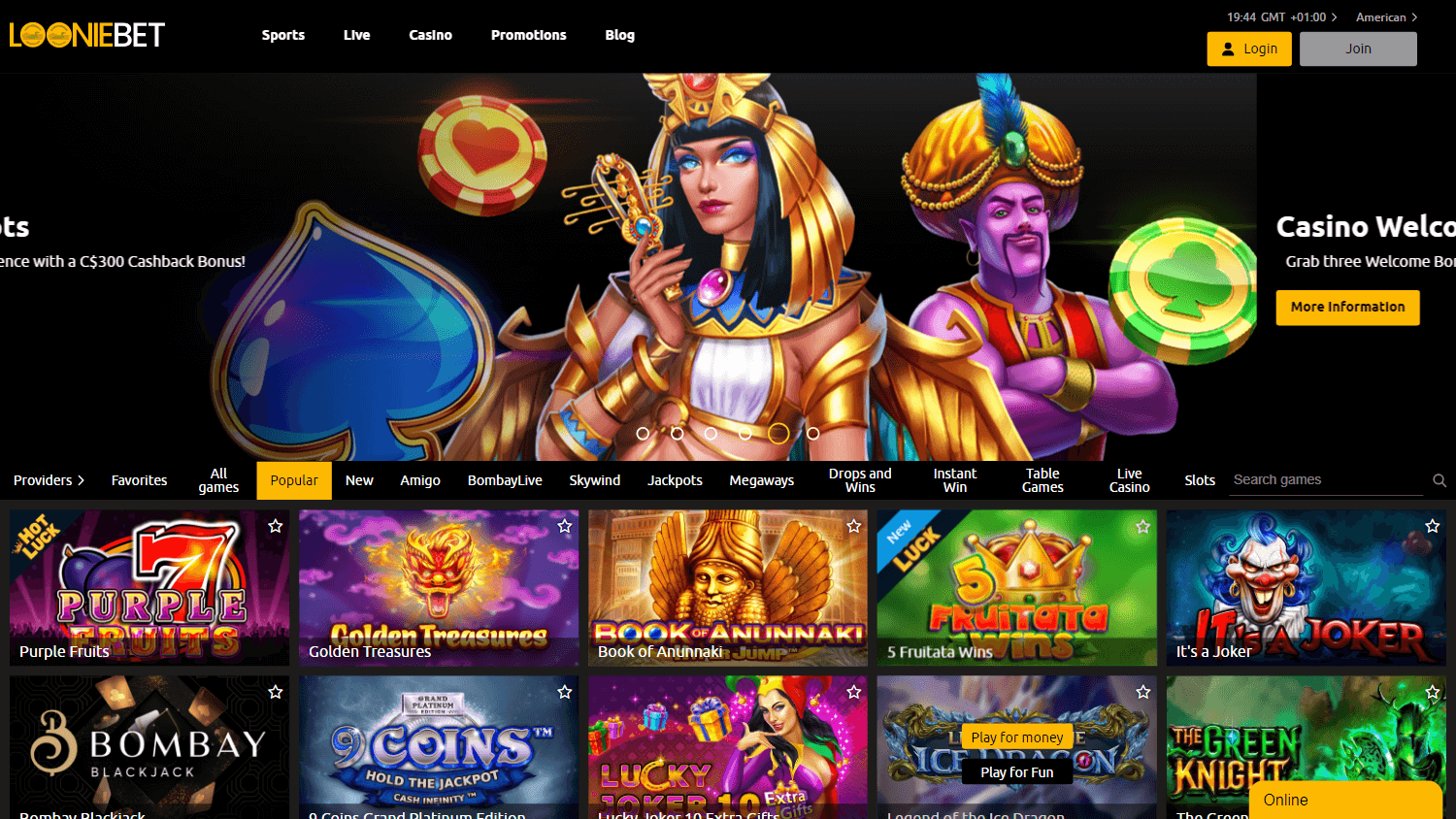 looniebet_casino_game_gallery_desktop