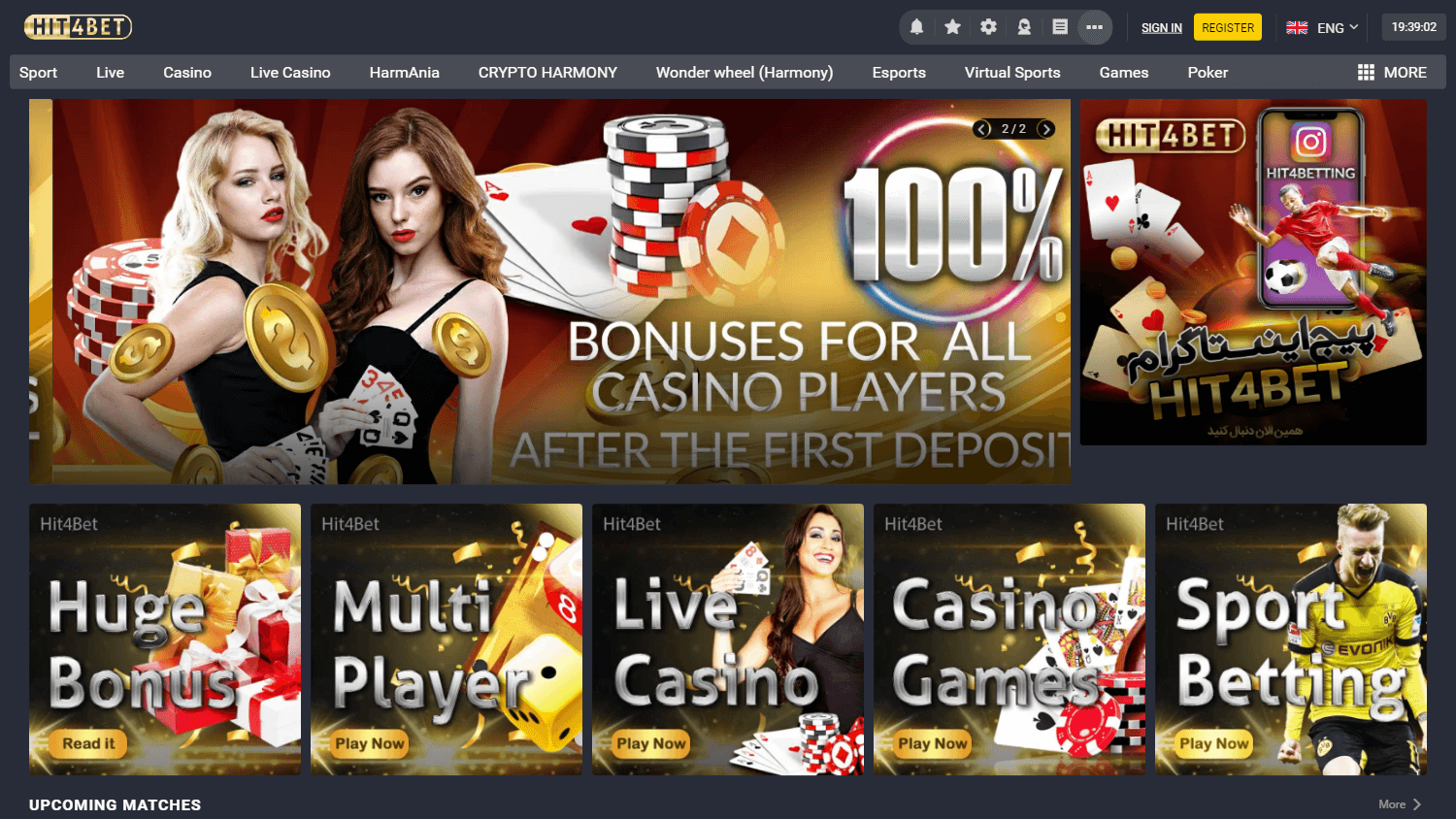 hit4bet_casino_homepage_desktop