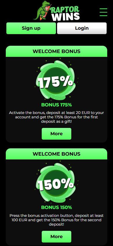 Raptor_Wins_Casino_promotions_mobile