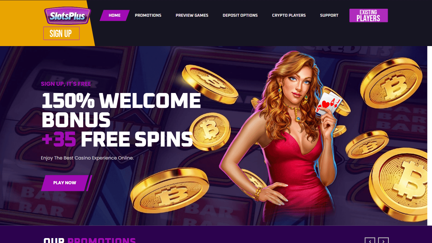 slots_plus_casino_homepage_desktop