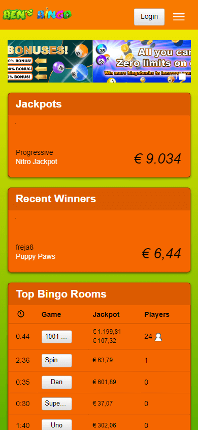 bensbingo_casino_homepage_mobile
