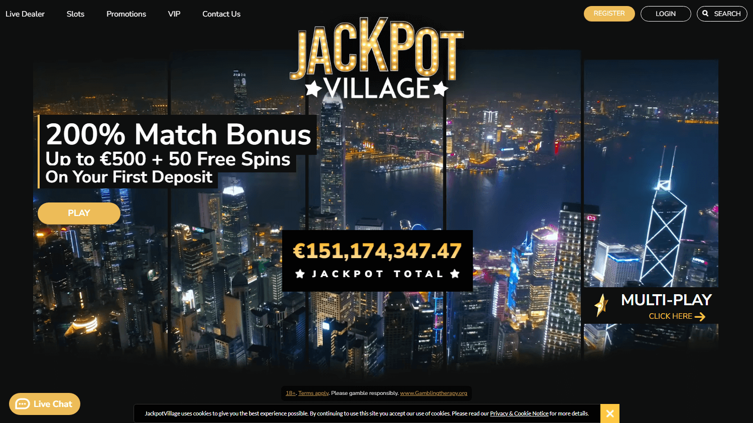jackpot_village_casino_homepage_desktop