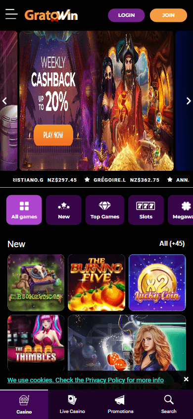 gratowin_casino_homepage_mobile
