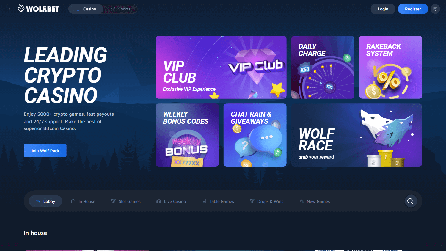 wolf.bet_casino_homepage_desktop