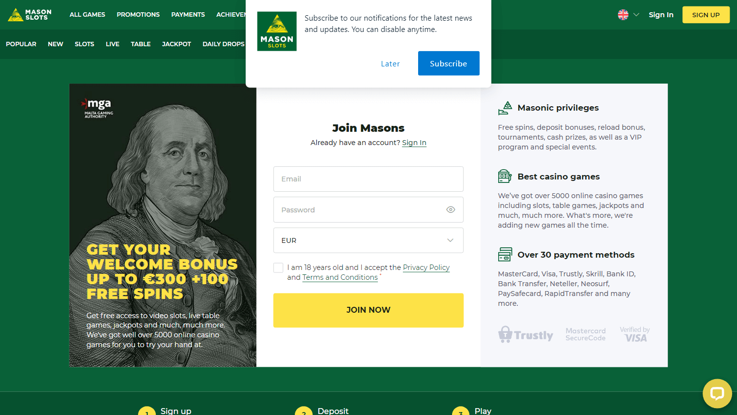 mason_slots_casino_homepage_desktop