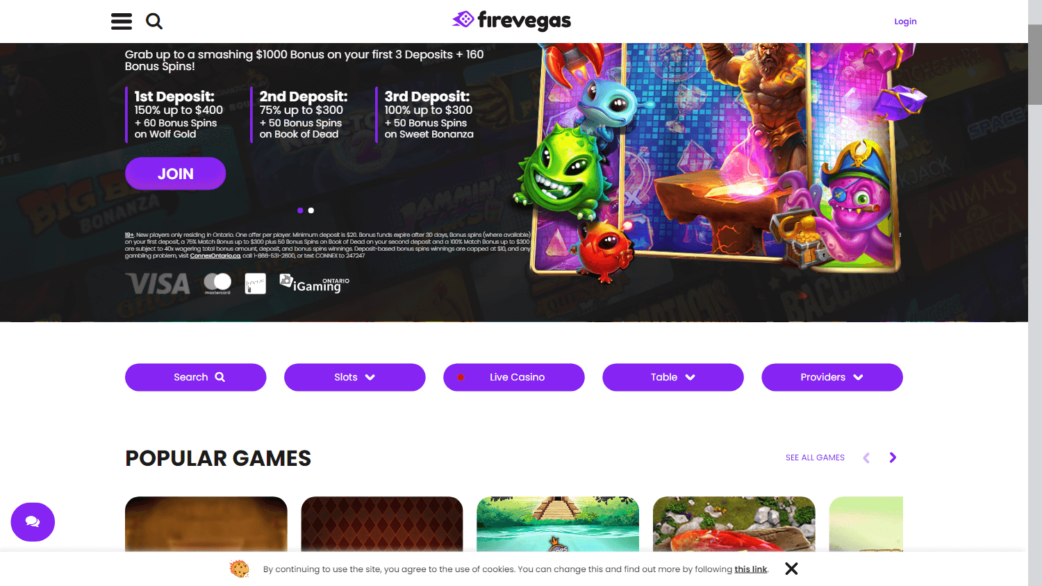 firevegas_casino_homepage_desktop
