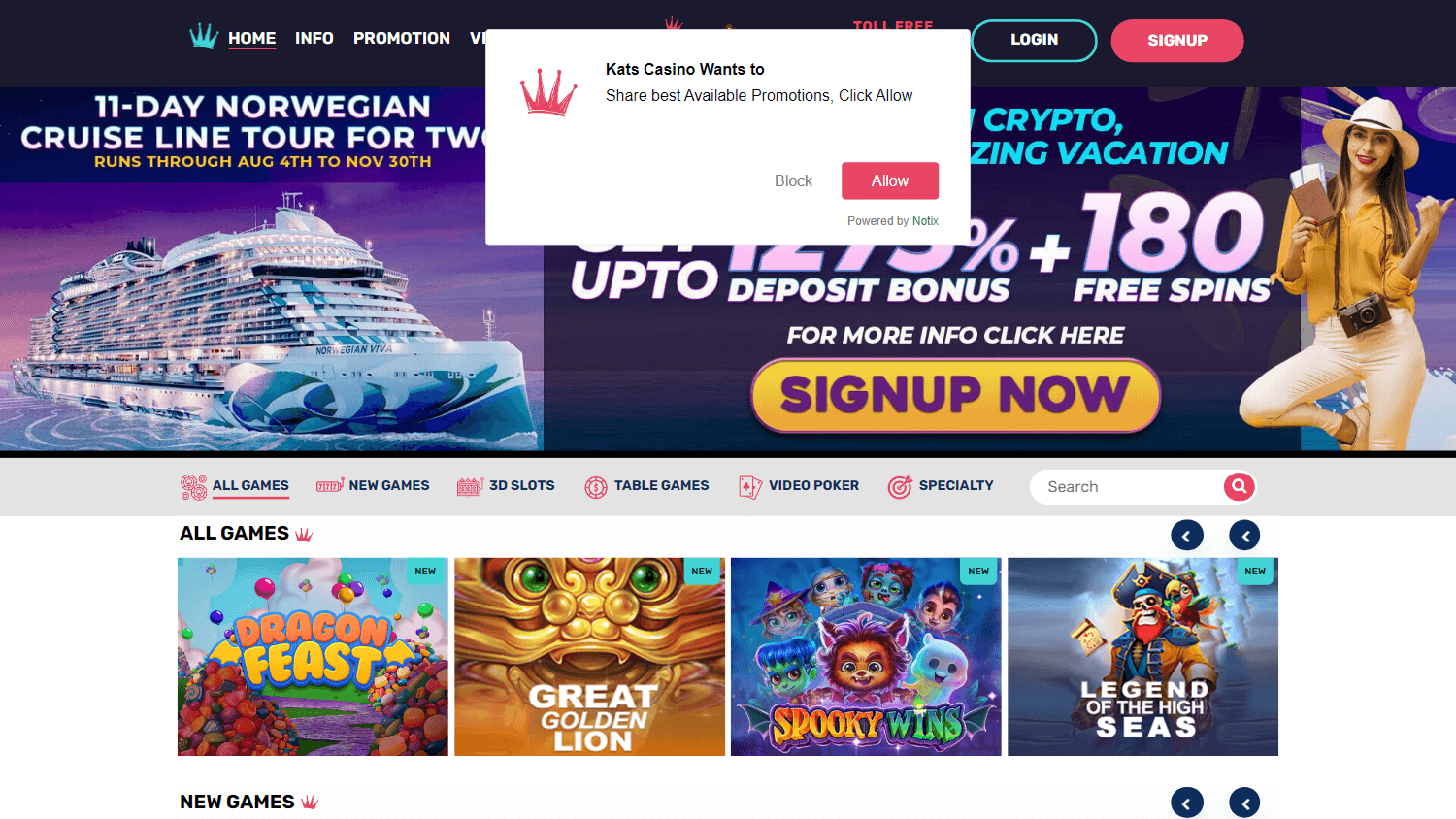 kats_casino_homepage_desktop