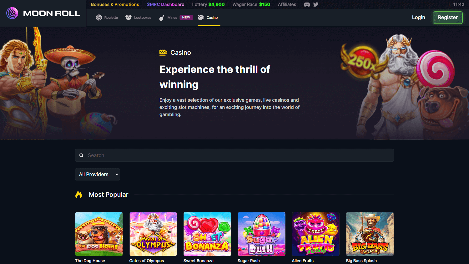 Reseña de Moon Roll Casino