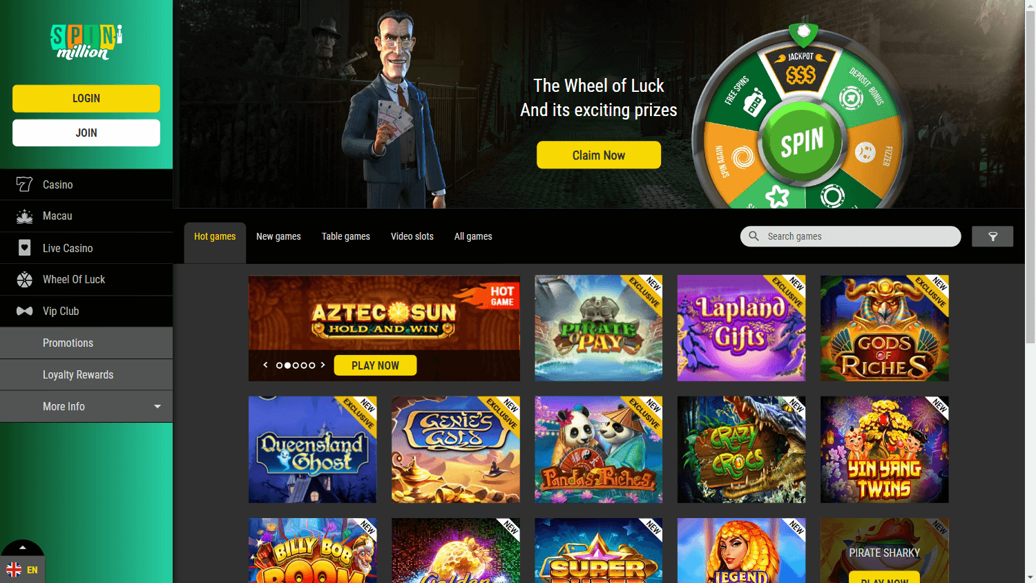 spin_million_casino_homepage_desktop
