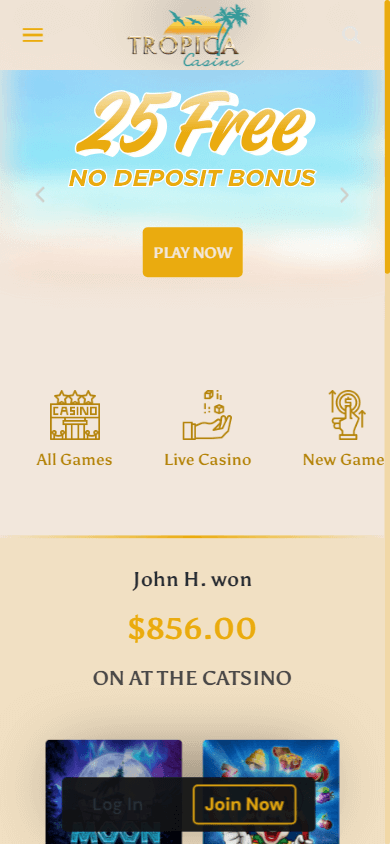 tropica_online_casino_homepage_mobile