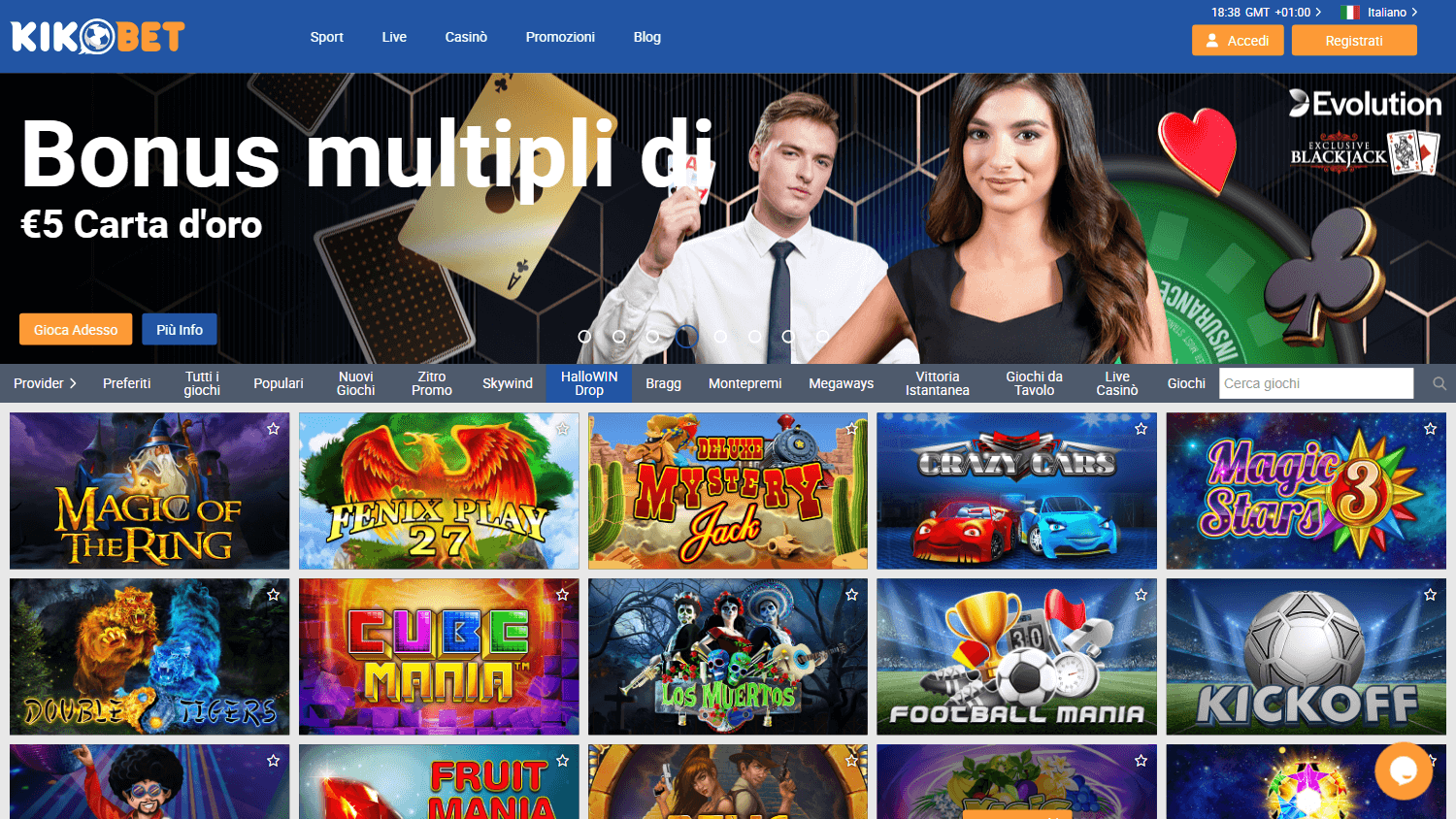 kikobet_casino_homepage_desktop